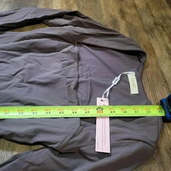 NWT Qinsen Dark Gray Square Neck Wide Leg Jumpsuit Size Medium - Picture 5 of 11